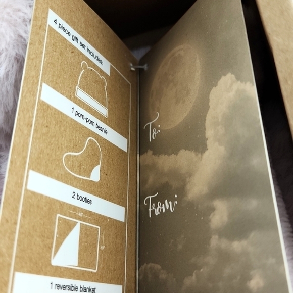 Sleepy Bunny Comfy Pink Baby Wear Super Plush 4pc Gift Set Beanie Boots Blanket - Picture 8 of 11